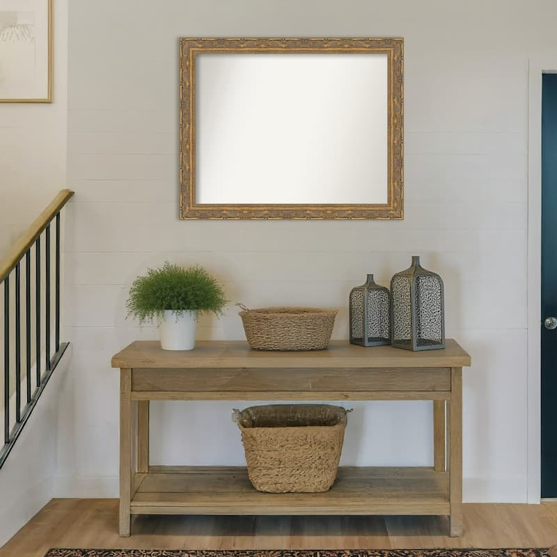 Filigree Non-Beveled Framed Wall Mirror