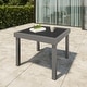 preview thumbnail 5 of 21, VredHom Outdoor Tempered Glass Top Aluminum Extendable Dining Table - 35.4 in W x 35.4-70.9 in L x 29.5 in H
