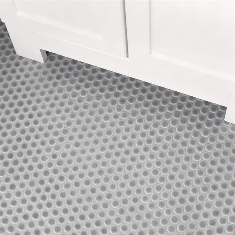 Merola Tile Hudson Penny Round Slate 11-7/8" x 12-5/8" Porcelain Floor and Wall Tile