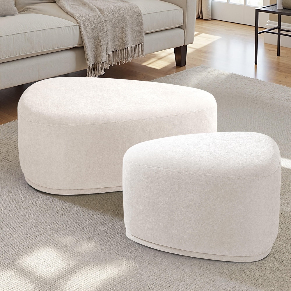 Oversized Triangle Cocktail Ottoman (Set of 2)