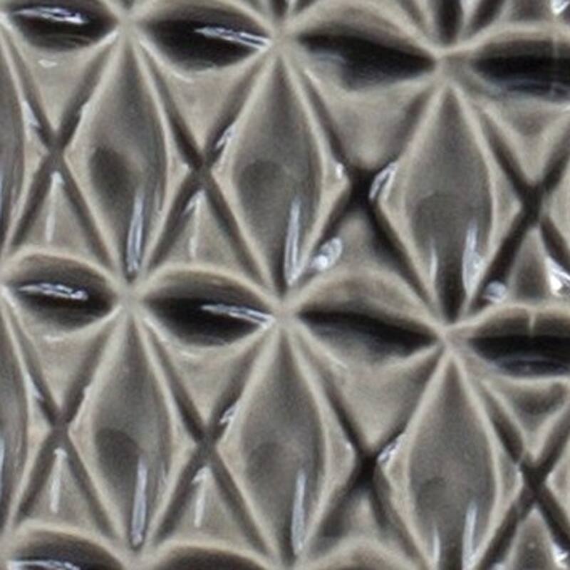 Grey Geometric Terracotta Bud Vase for Tabletop Decor