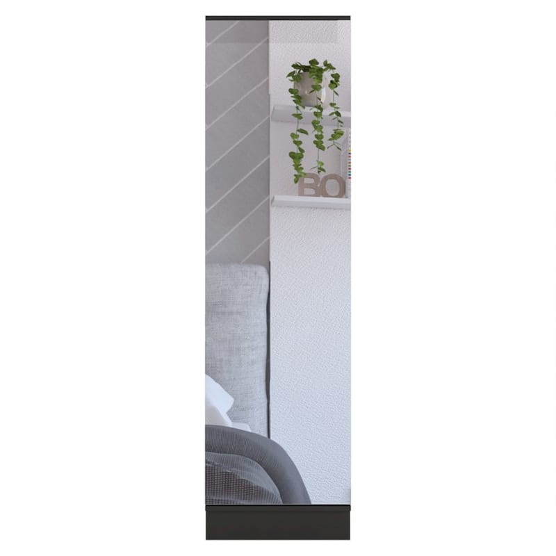 Rectangle Tall Shoe Cabinet with Mirror
