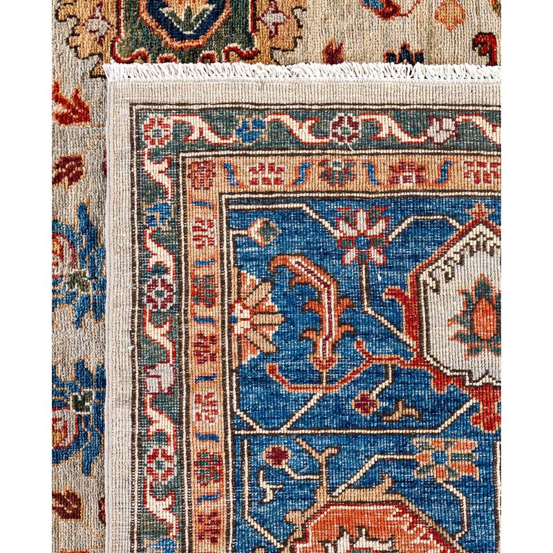 Serapi One-of-a-Kind Hand-Knotted Area Rug - Gray - 9' 1" x 11' 9"