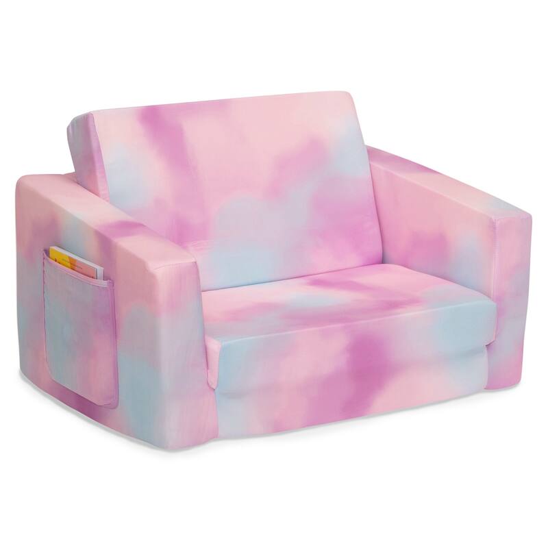 Delta Children Cozee Flip-Out Chair - 2-in-1 Convertible Chair to Lounger for Kids
