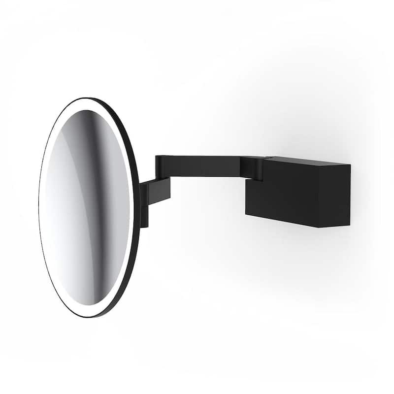 WS Bath Collections WS 94 Spiegel 7-7/8" Diameter Modern Circular - Matte Black