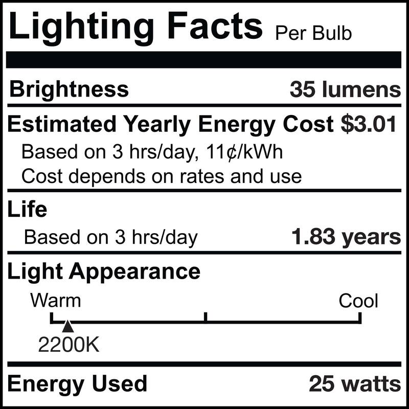 Bulbrite Pack of (4) Dimmable Antique Nostalgic Filament Incandescent Bulb