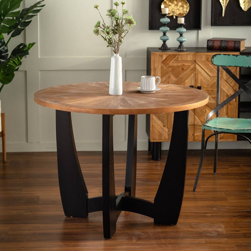 Vintage Style Round Dining Table Bed Bath & Beyond 39086994