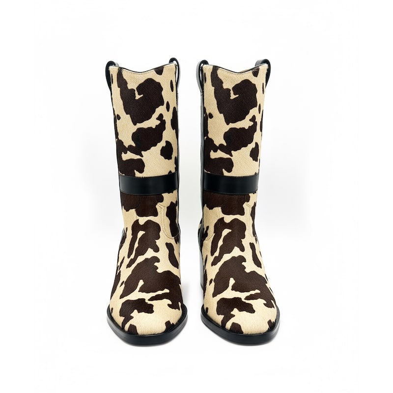 Clergerie Lida Calf Hair Boots - 37.5 FR/7 US - Pony