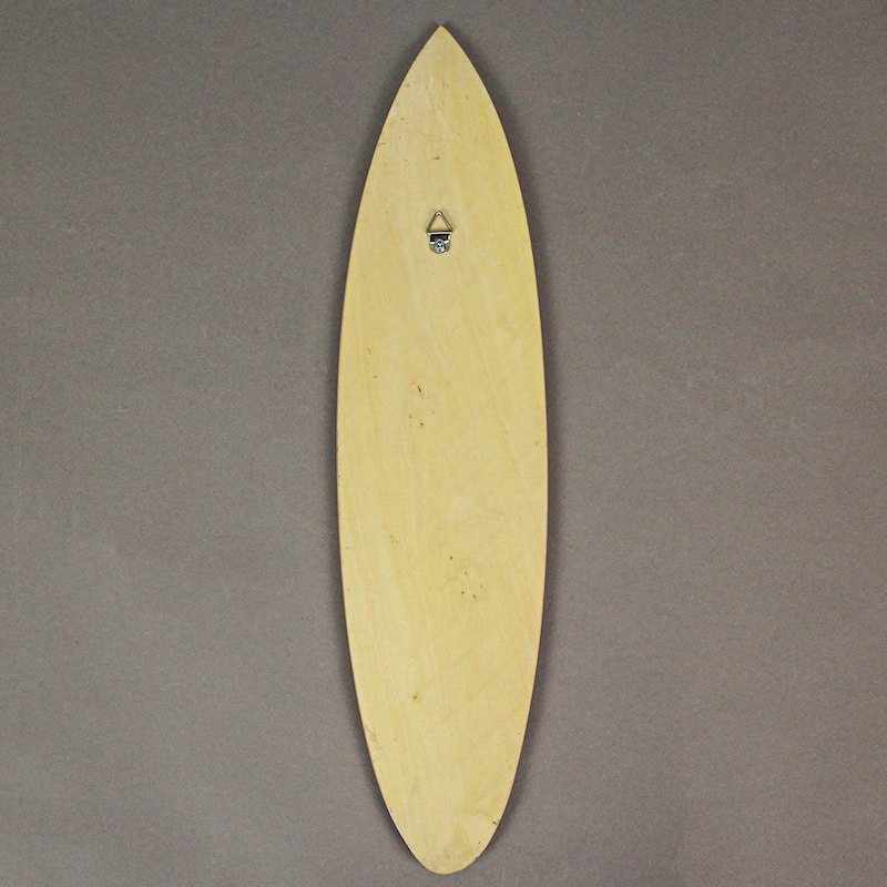 Set Of 6 Handcrafted Wood Surfboard Wall Sculptures Beach-Themed Home