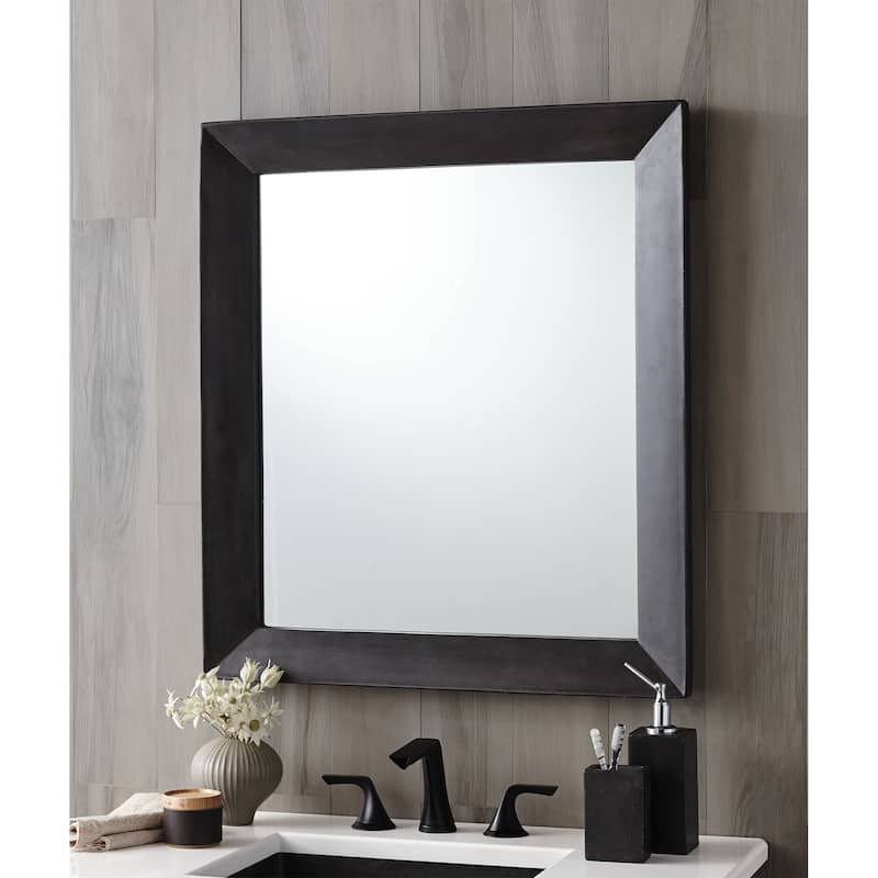 Portola Large Rectangle Concrete Mirror