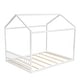 preview thumbnail 3 of 15, Queen Size Wooden House Bed with Headboard