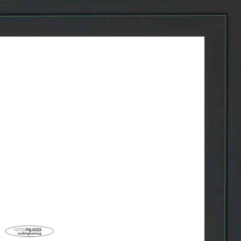 11x15 Contemporary Black Complete Wood Picture Frame with UV Acrylic, Foam Board Backing, & Hardware