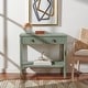 preview thumbnail 1 of 38, SAFAVIEH Asa 2-Drawer 1-Shelf Console Table - 31" W x 14" D x 30" H Turquoise/Antique Gold