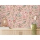 preview thumbnail 3 of 6, Fine Decor Elspeth Pink Floral Trail Wallpaper