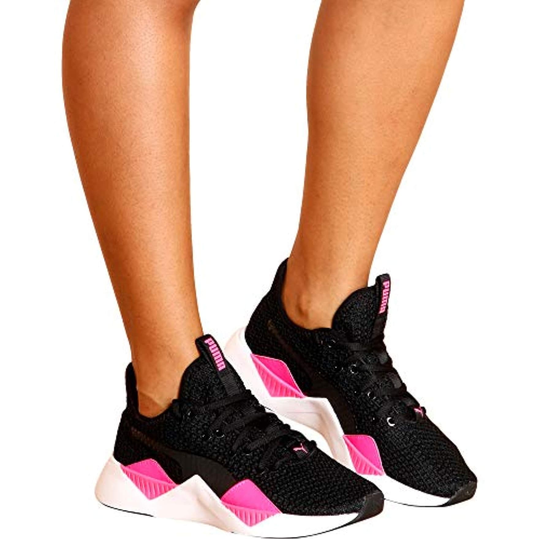 black pink puma shoes