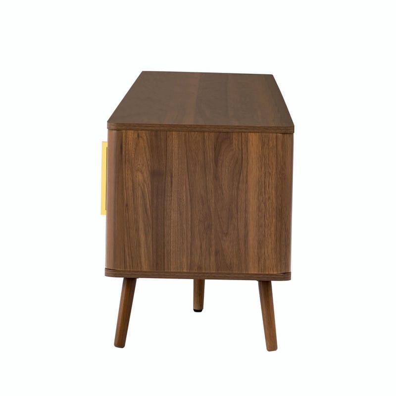 78" TV Stand for TVs up to 85", Modern Entertainment Center with Soft-Close Doors & Open Shelf