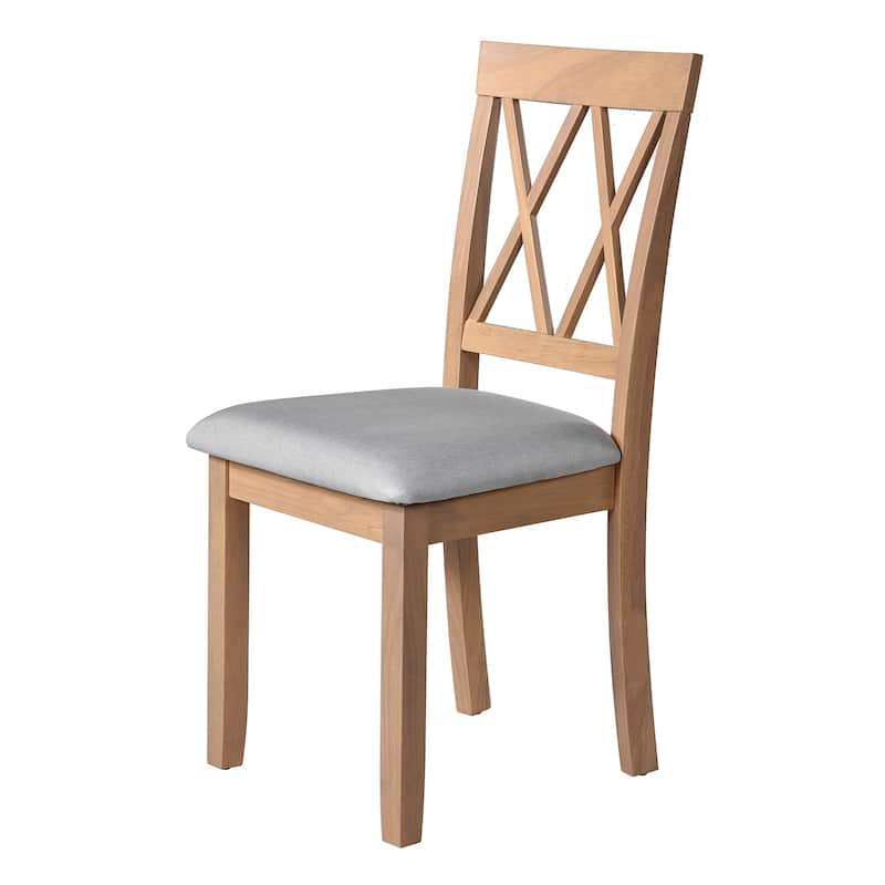 Foldable Dining Table Set, 5 Piece Extendable Dining Set with Drop Leaf Dining Table and 4 Dining Upholstered Chairs