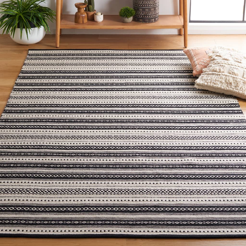 SAFAVIEH Handmade Montauk Quentin Farmhouse Stripe Rug