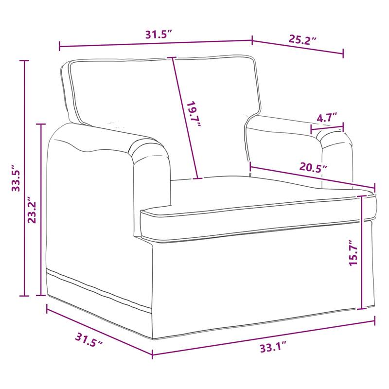 vidaXL Sofa Dark Grey in Fabric