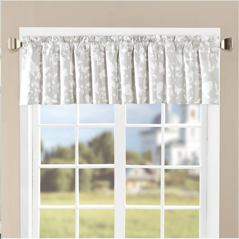 Serenta Printed Bird Song Valance - 60" x 18" - 60" x 18"
