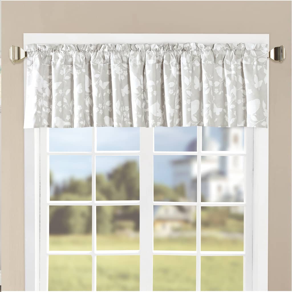 Serenta Printed Bird Song Valance - 60" x 18" - 60" x 18"