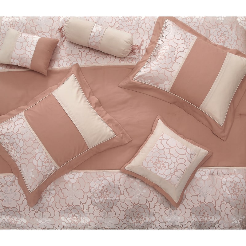 Nanshing Hermonie Floral 7-Piece Bedding Comforter Set