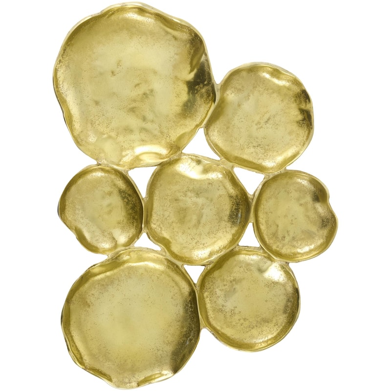 Livabliss Ersa Modern Wall Sculpture - Gold