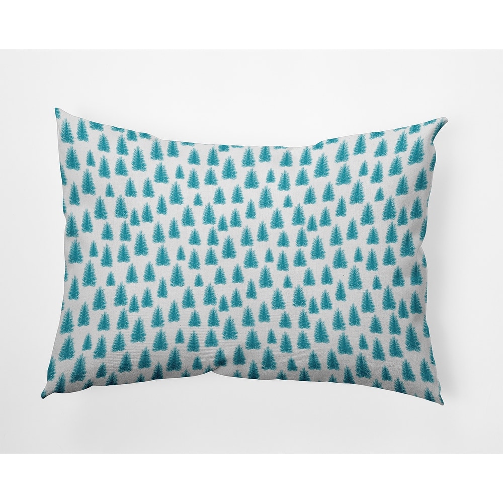 Christmas Trees Pattern Indoor/Outdoor Throw Pillow