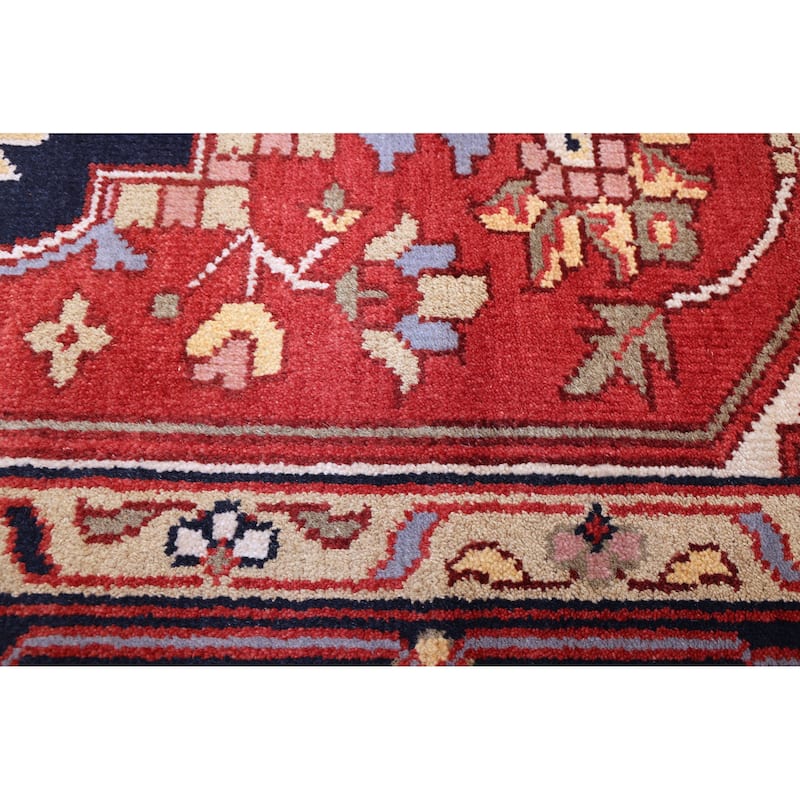 ECARPETGALLERY Hand-knotted Serapi Heritage Red Wool Rug - 8'9 x 11'9