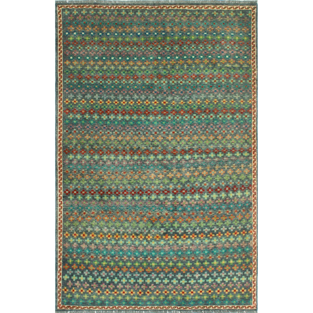 Balochi Adella Grey/Gold Rug - 5'3" x 8'2"
