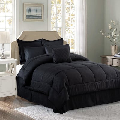 Black Plaid Comforter Set