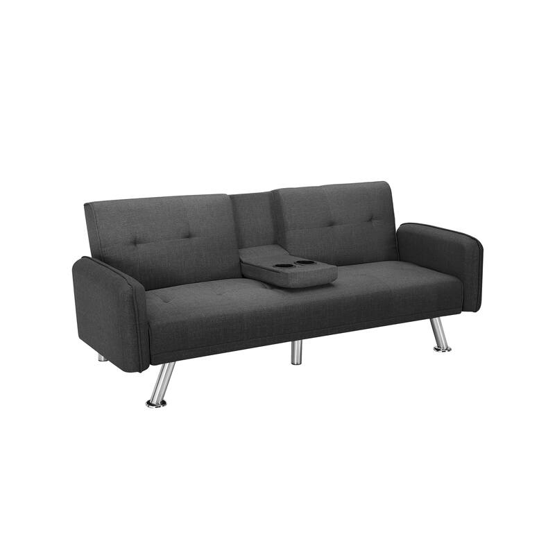 Living Room Modern Sleeper Sofa with 2 Cup Holders