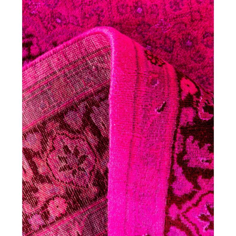 Overdyed One-of-a-Kind Hand-Knotted Area Rug - Pink - 4' 7" x 7' 4"