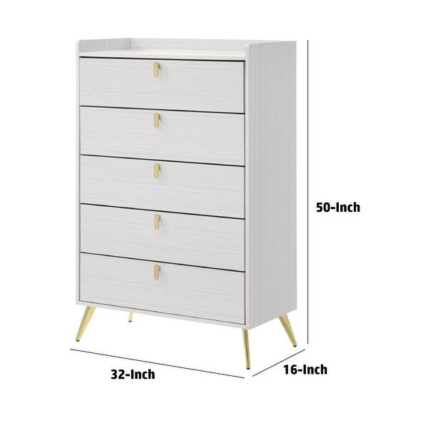 knee length dresses for ladies Benjara Kip 50 Inch 5 Drawer Modern Tall Dresser Chest, Dark Brown, Gold  Handles main image 0