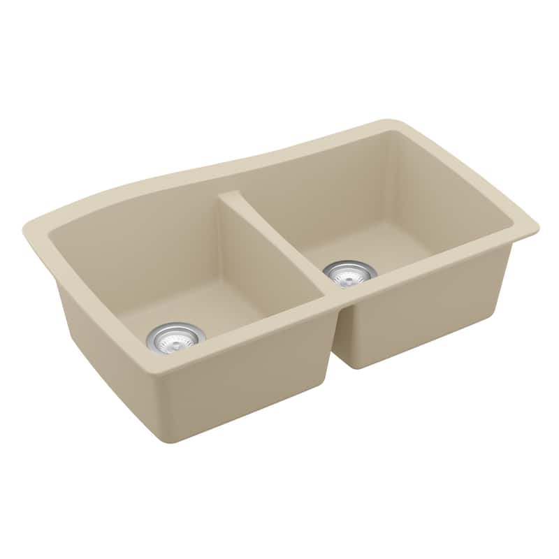 Karran Undermount Quartz Double Bowl Kitchen Sink