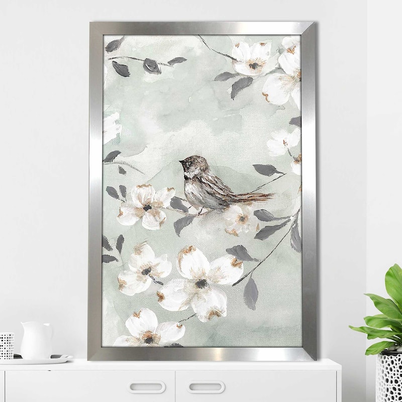 "Spring Solo Serenade III (Vertical)" by Nan Print on Acrylic