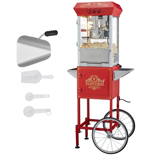 Tuspuzz Commercial Popcorn Machine, 8 Oz Kettle, 850 W