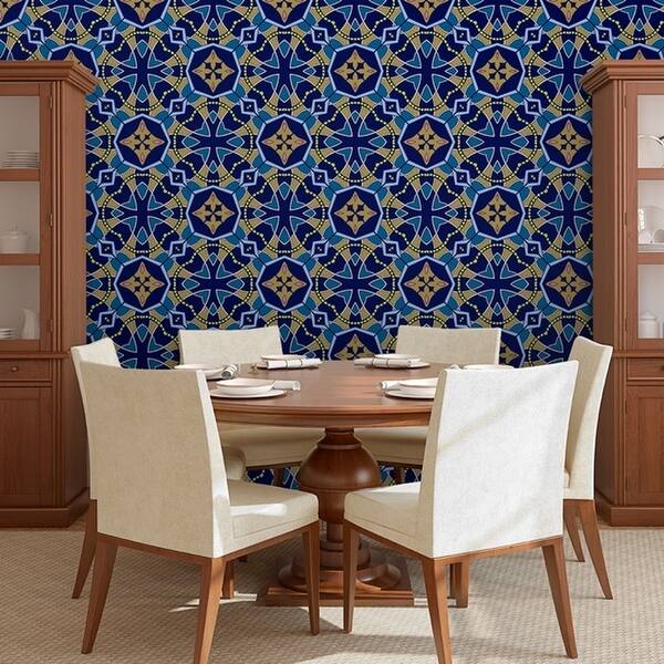 Shop Circle Art Group Removable Wallpaper Tile Moroccan Tile