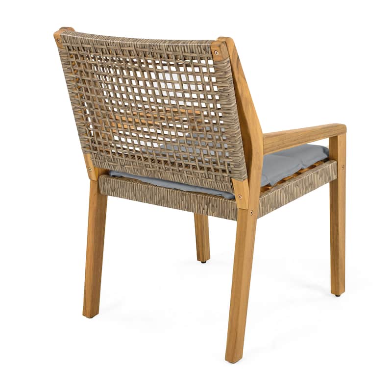 Christopher Knight Home- Elowen Acacia Wood Outdoor Dining Chair