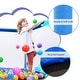 preview thumbnail 5 of 5, 55'' Toddlers Trampoline With Safety Enclosure Net And Balls, Indoor Outdoor Mini Trampoline For Kids