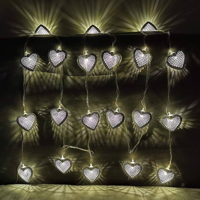 20 LED Love Heart String Lights - Standard