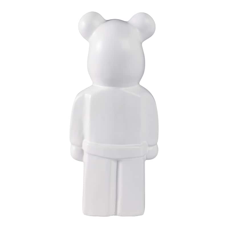 Ceramic Decorative Object Modern Minimalist Bear Figurine Home Decor - 4.75" x 4" x 11.5"