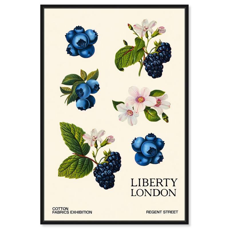Berries and Blooms I Canvas by Art Remedy - Black - 16" x 24"