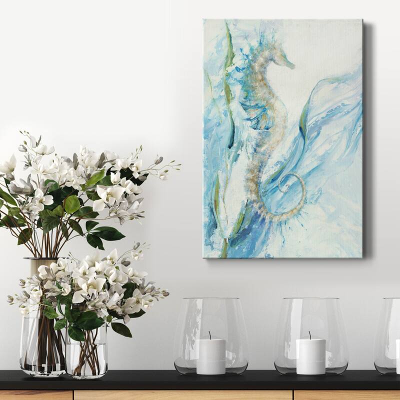 New Seahorse Premium Gallery Wrapped Canvas - Ready to Hang