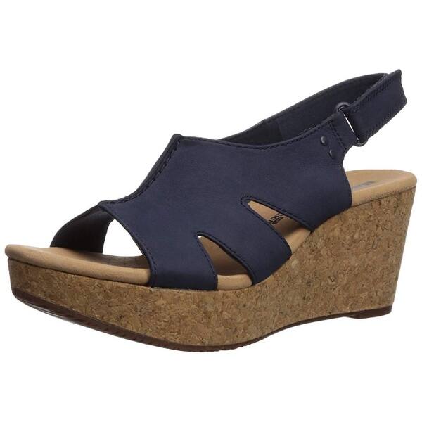 Shop Clarks Womens 26132948 Nubuck Open Toe Casual Platform