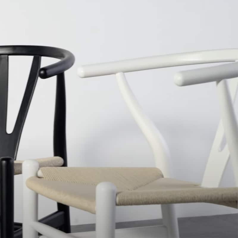 Chair White Ash Solid Wood Hand Woven Paper Cord Seat Eco Oil Finish 22x21x30 Inches Non Toxic Fire Resistant