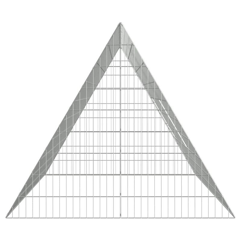 vidaXL Rabbit Cage Silver 215 x 100 x 85 cm Galvanised Steel