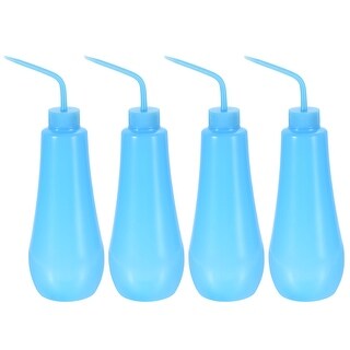 4pcs Squeeze Washing Bottle, 480mL Succulent Watering Irrigation Spout, Blue