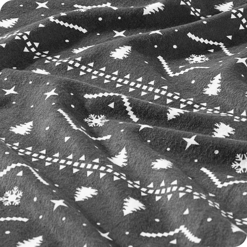 Bare Home Cotton Flannel Duvet Cover and Sham Set