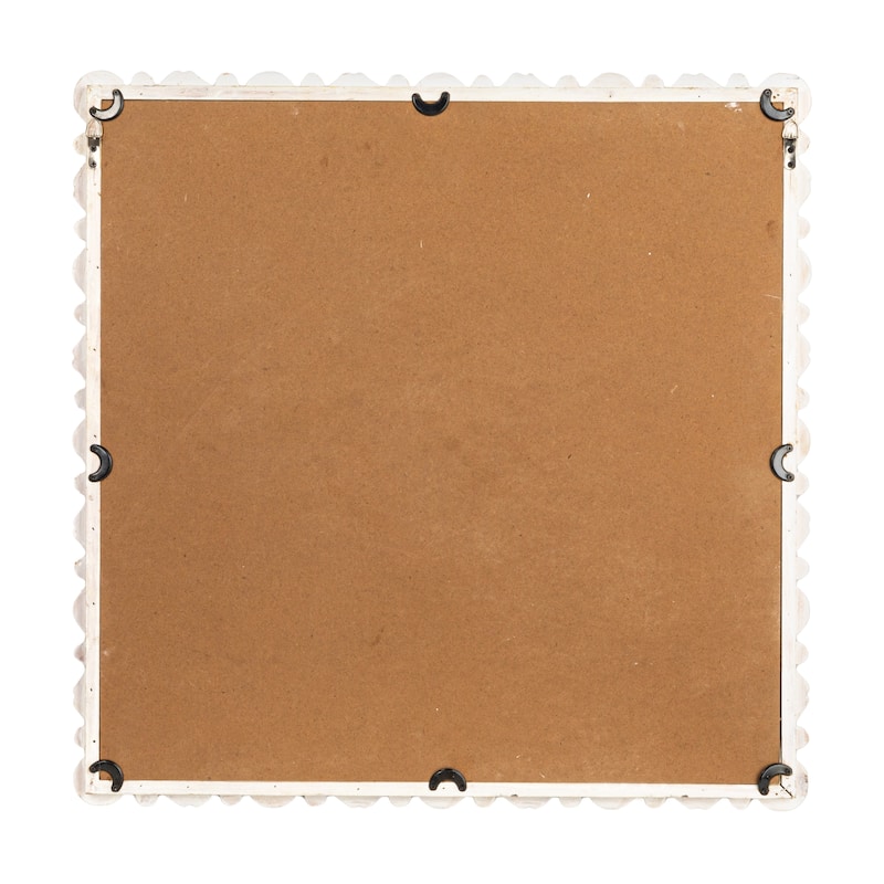 Raised Dowel Wood Wall Mirror
